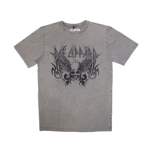 画像1: Def Leppard バンドTシャツ デフ・レパード Tribal Skull (1)
