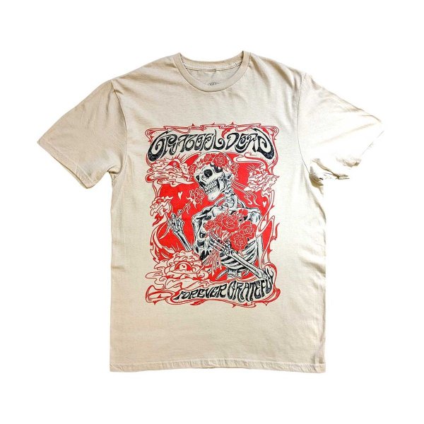 画像1: Grateful Dead バンドTシャツ グレイトフル・デッド Forever Red Frame (1)