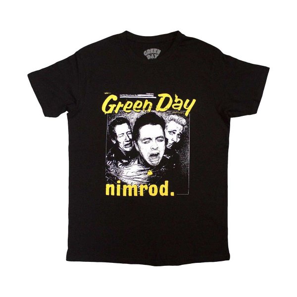 画像1: Green Day バンドTシャツ グリーン・デイ Yellow Pick -Nimrod (1)