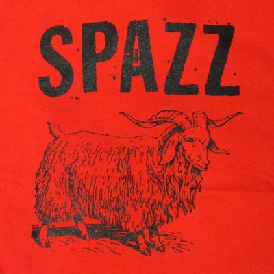 画像1: Spazz スパッズ Goat RED Tシャツ