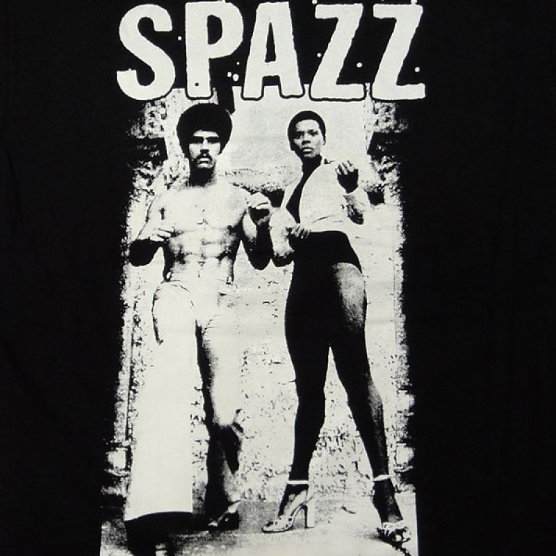 画像1: Spazz スパッズ Afro BLACK Tシャツ<セール特価商品>