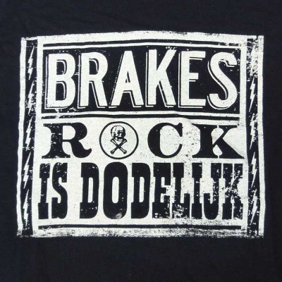 画像1: Brakes ブレイクス - Rock Is Dodelijk Tシャツ (S)＜セール特価商品＞