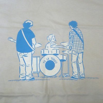画像1: Yo La Tengo ヨ・ラ・テンゴ Cartoon Band Tシャツ