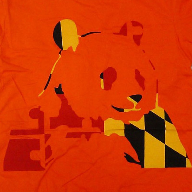 画像1: Panda Bear パンダ・ベアー Orange Panda Tシャツ (GM)＜セール特価商品＞