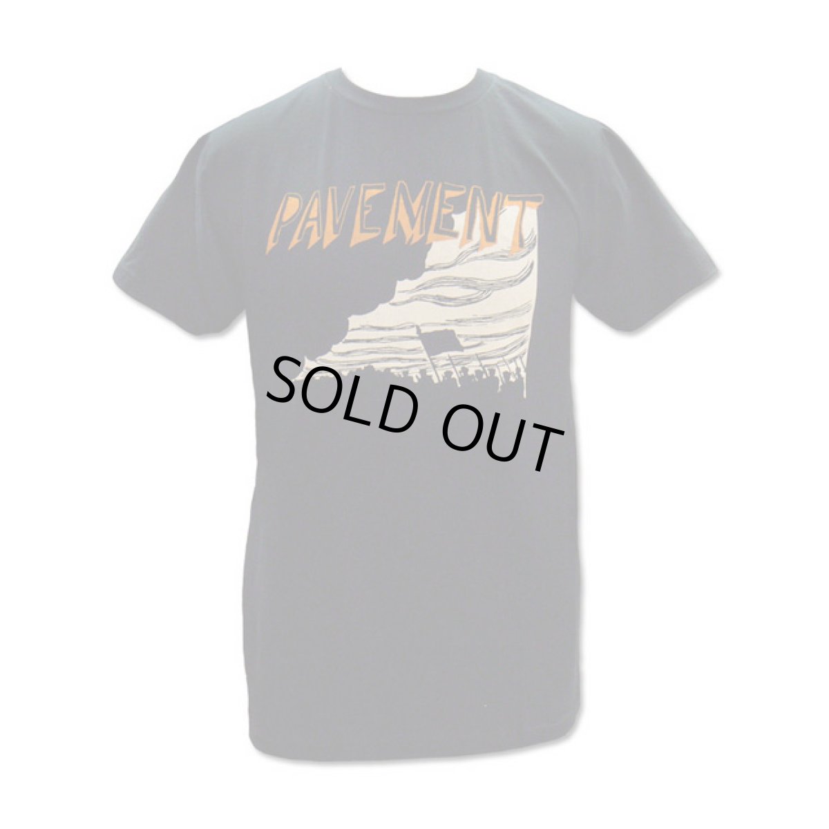 画像1: Pavement ペイヴメント Army on Black Tシャツ (1)