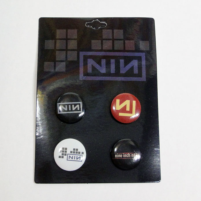 Nine Inch Nails 缶バッジ4個セット ナイン・インチ・ネイルズ E