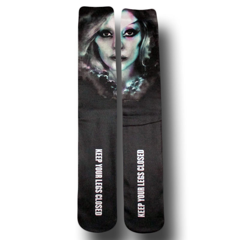 Lady Gaga ソックス レディー ガガ Keep Your Legs Closed レディース