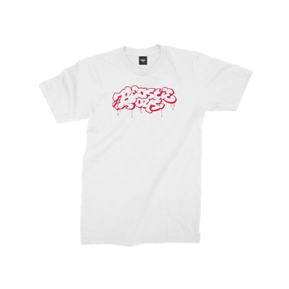 Beastie Boys Tシャツ ビースティ・ボーイズ Graffiti WHITE - バンドTシャツの通販ショップ『Tee-Merch!』