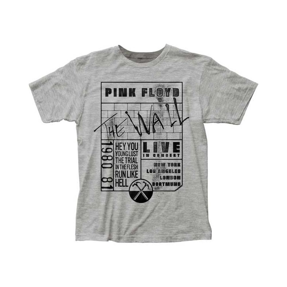 Pink Floyd バンドTシャツ ピンク・フロイド The Wall Tour - バンドTシャツの通販ショップ『Tee-Merch!』