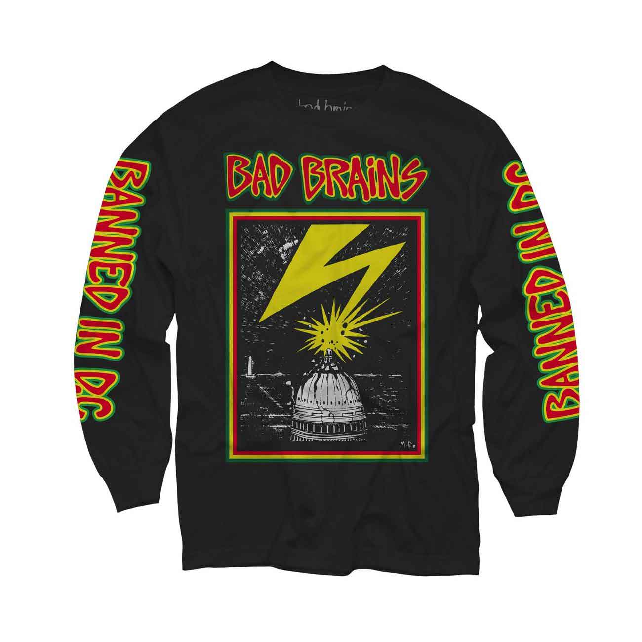 Bad Brains ロングスリーヴTシャツ バッド・ブレインズ Capitol BLACK