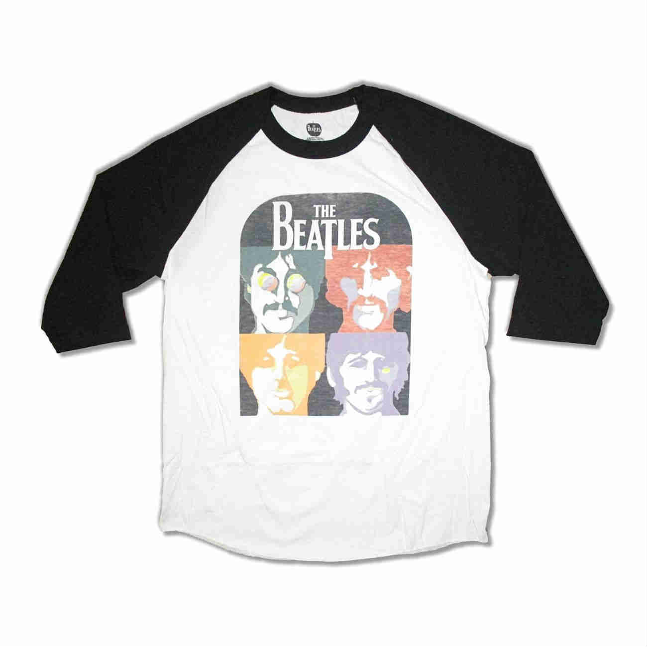 The Beatles ラグランTシャツ ザ・ビートルズ Posterized バンドT