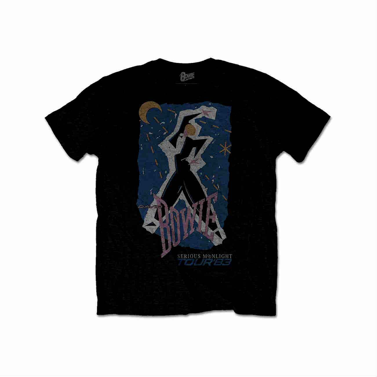 David Bowie Tシャツ デヴィッド・ボウイ Serious Moonlight Tour '83 - バンドTシャツの通販ショップ