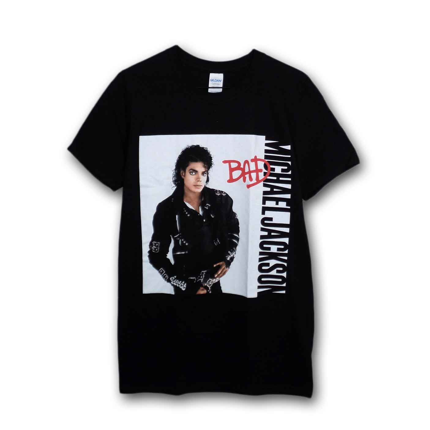 Michael Jackson Tシャツ マイケル・ジャクソン Bad BLACK バンドTシャツの通販ショップ『Tee-Merch!』