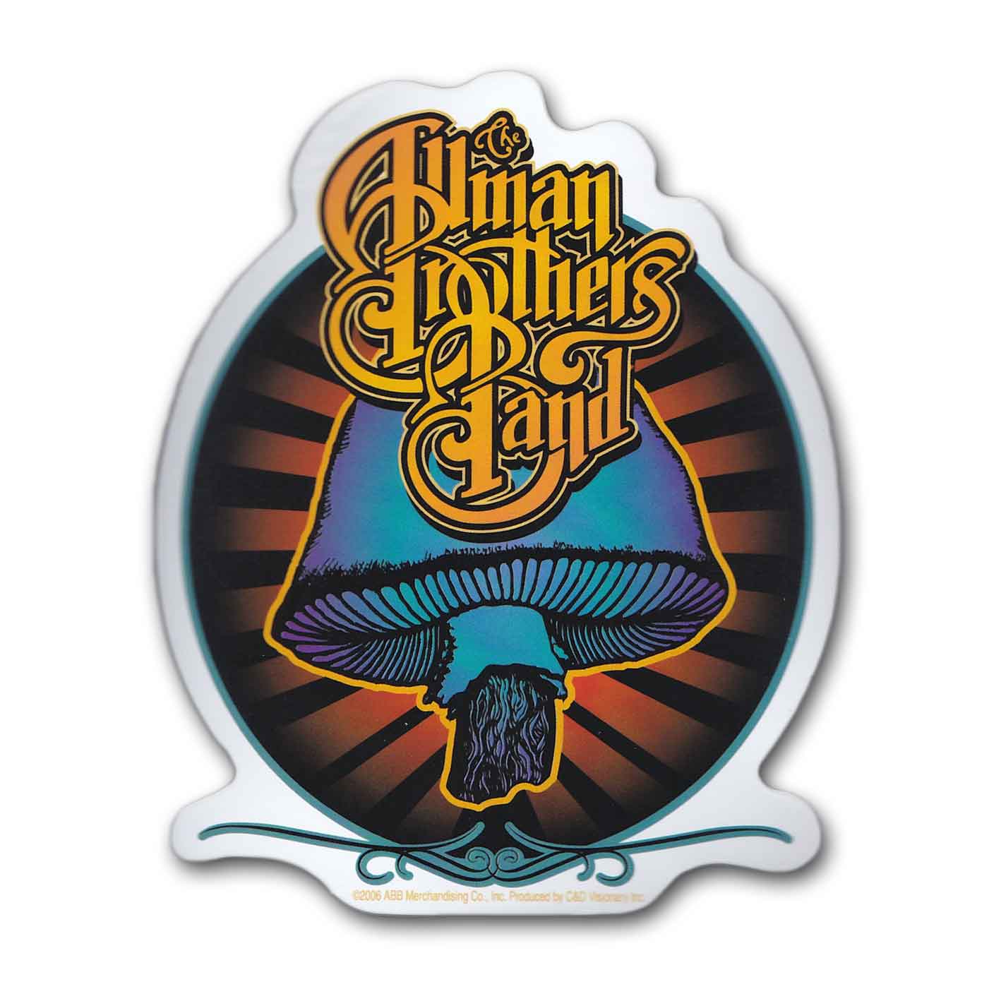 Allman Brothers Band ステッカー オールマン・ブラザーズ・バンド Radiant Shroom                                        [20071823]