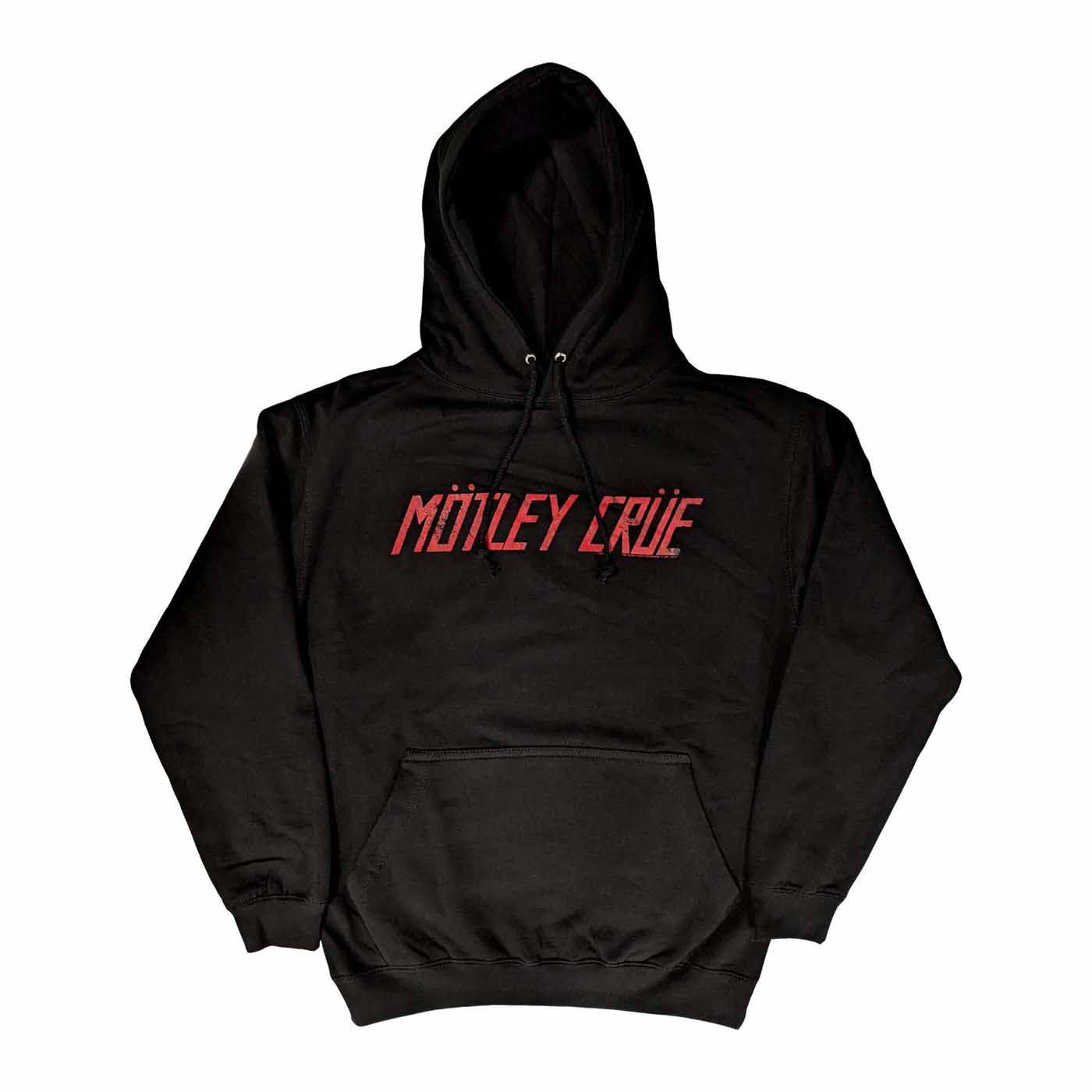 Motley Crue プルオーバーパーカー モトリー・クルー Distressed Logo 