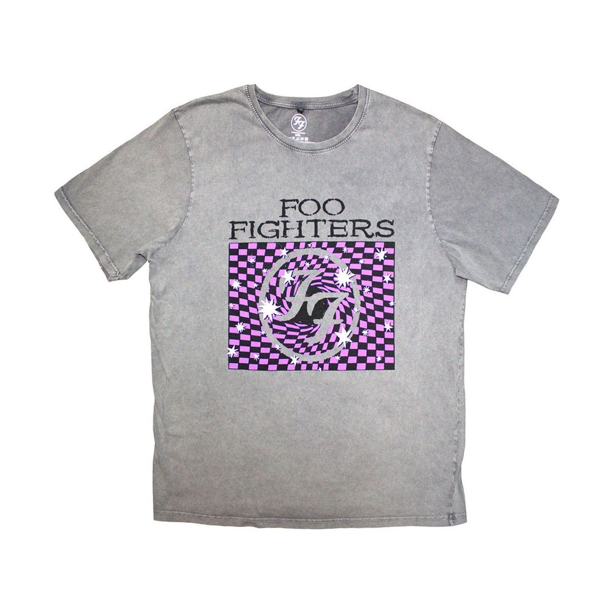 画像1: Foo Fighters バンドTシャツ フー・ファイターズ FF Four STONE WASH (1)