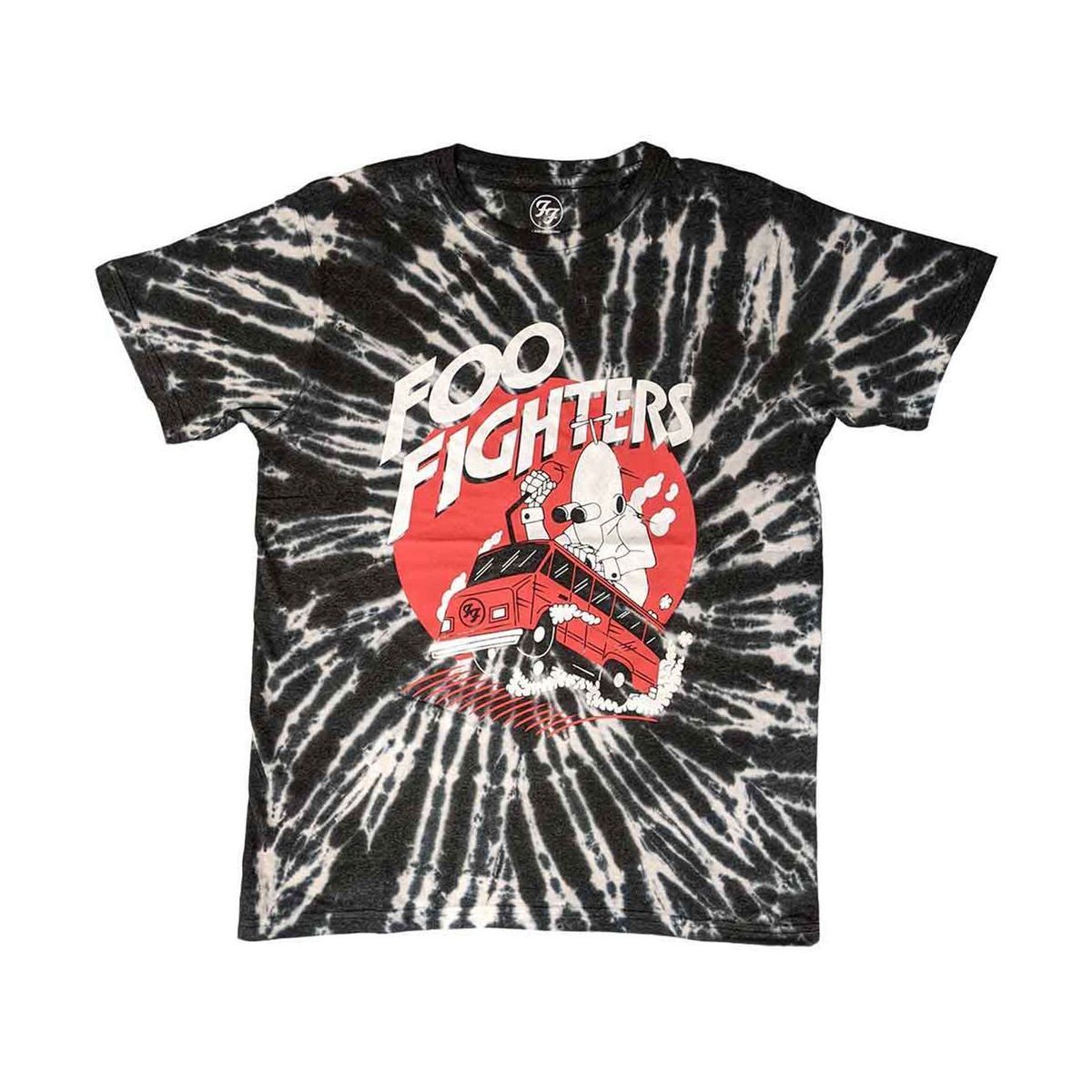 画像1: Foo Fighters バンドTシャツ フー・ファイターズ Speeding Bus Dip-Dye (1)